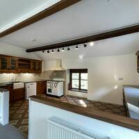 Bothy kitchen from living area other side