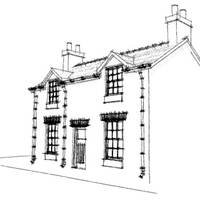 Cae Doeg architect's front elevation drawing